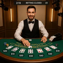 Gigaspinz - Blackjack en Direct - Croupier en Direct Evolution Gaming